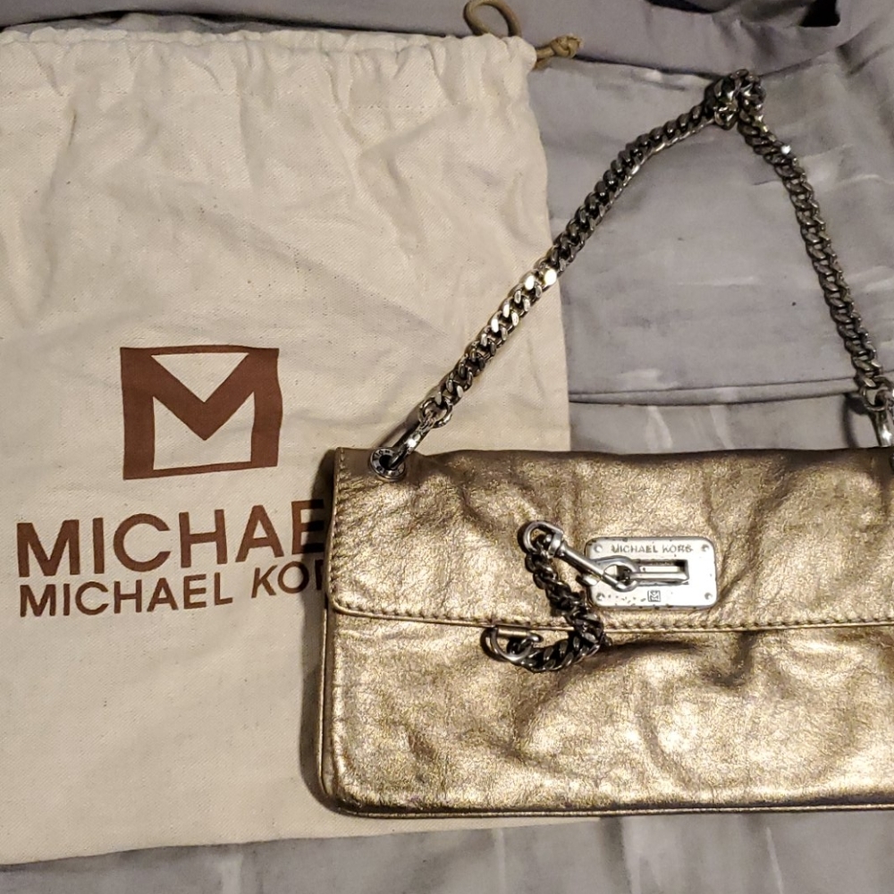 Michael Kors gold purse